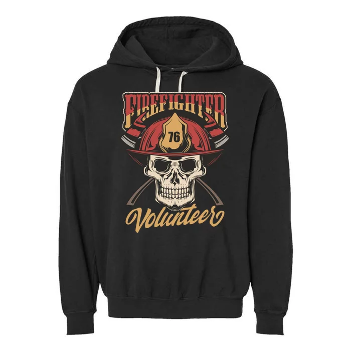 Firefighter Volunteer Garment-Dyed Fleece Hoodie