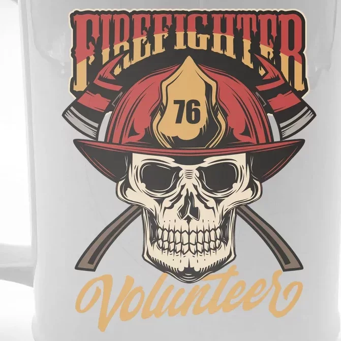 Firefighter Volunteer Front & Back Beer Stein