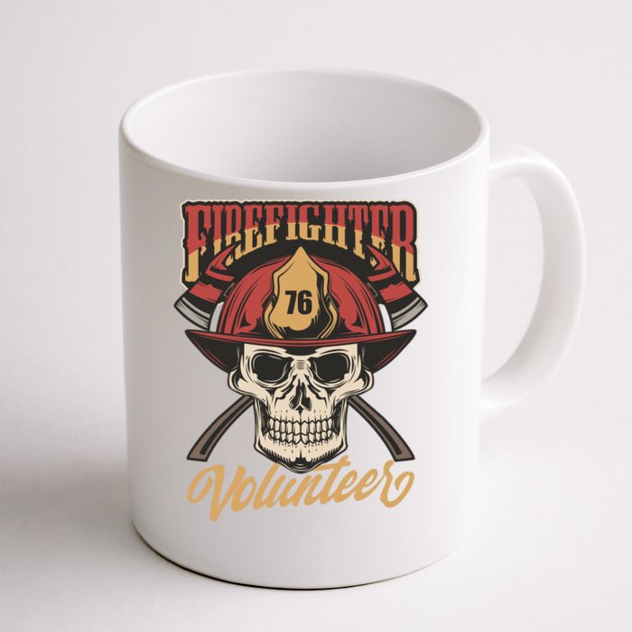 Firefighter Volunteer Front & Back Coffee Mug