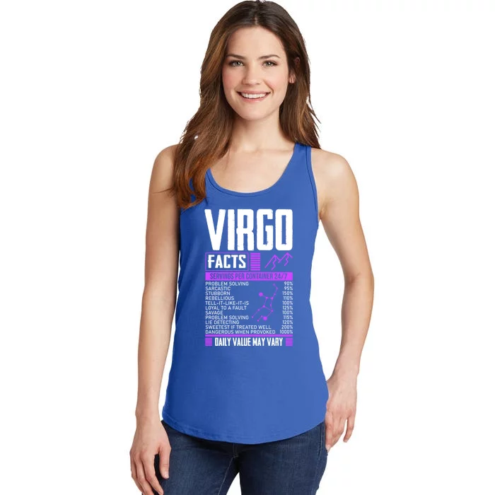 Funny Virgo Facts Virgo Virgo Sign Virgo Traits Funny Gift Ladies Essential Tank