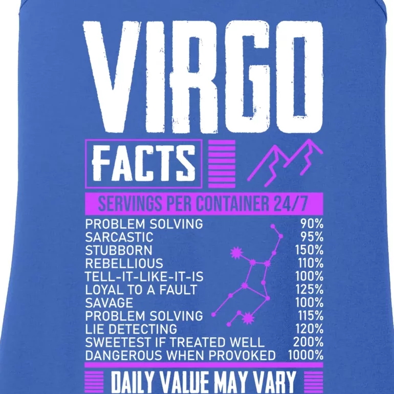 Funny Virgo Facts Virgo Virgo Sign Virgo Traits Funny Gift Ladies Essential Tank