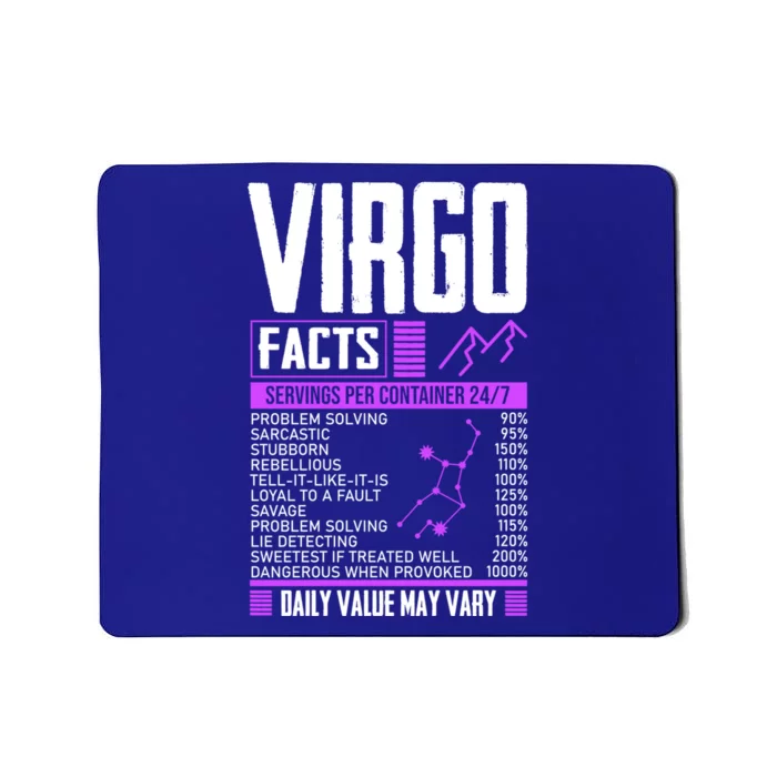 Funny Virgo Facts Virgo Virgo Sign Virgo Traits Funny Gift Mousepad