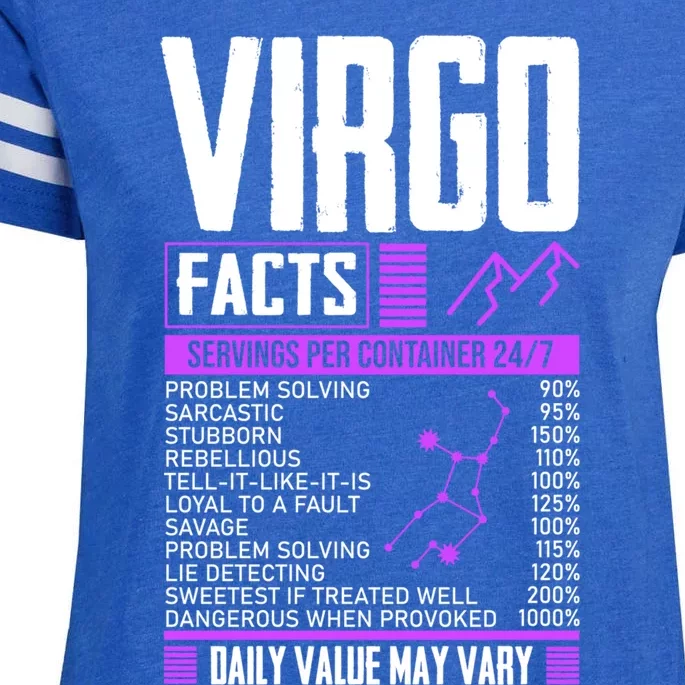 Funny Virgo Facts Virgo Virgo Sign Virgo Traits Funny Gift Enza Ladies Jersey Football T-Shirt