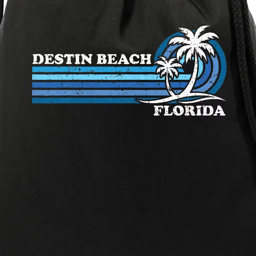 Family Vacation Florida Destin Beach Drawstring Bag