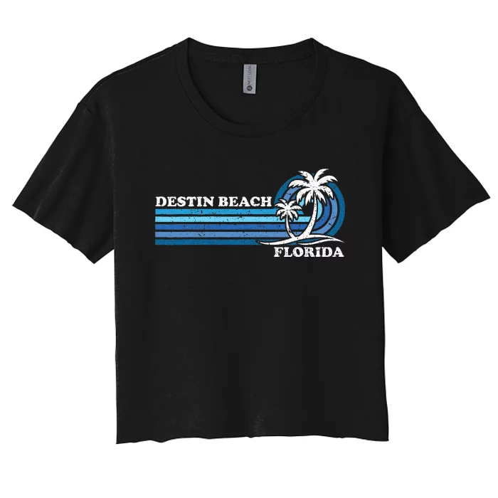 Family Vacation Florida Destin Beach Women's Crop Top Tee