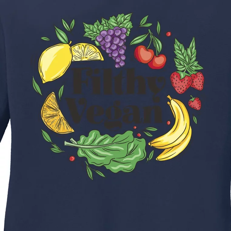 Filthy Vegan Ladies Long Sleeve Shirt