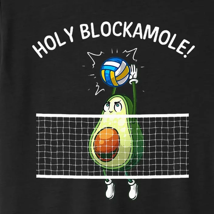 Funny Volleyball For Women Holy Guacamole Player Blocker ChromaSoft Performance T-Shirt