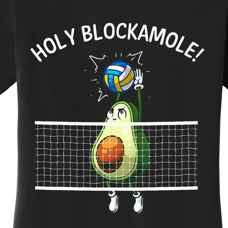 Funny Volleyball For Women Holy Guacamole Player Blocker Women's T-Shirt