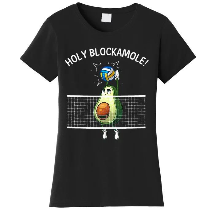 Funny Volleyball For Women Holy Guacamole Player Blocker Women's T-Shirt