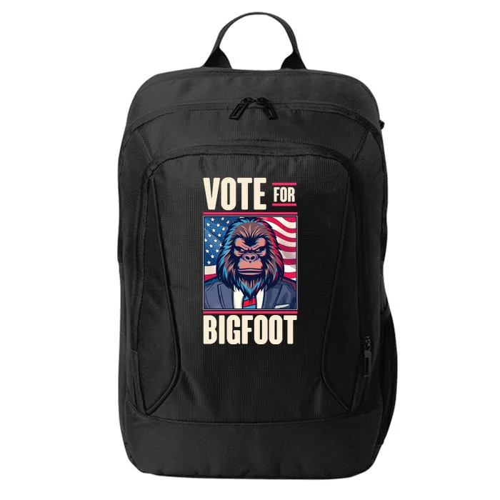 Funny Vote For Bigfoot 2024 Election City Backpack