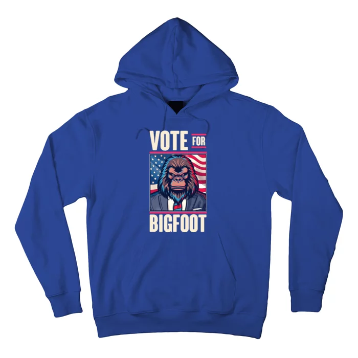 Funny Vote For Bigfoot 2024 Election Hoodie