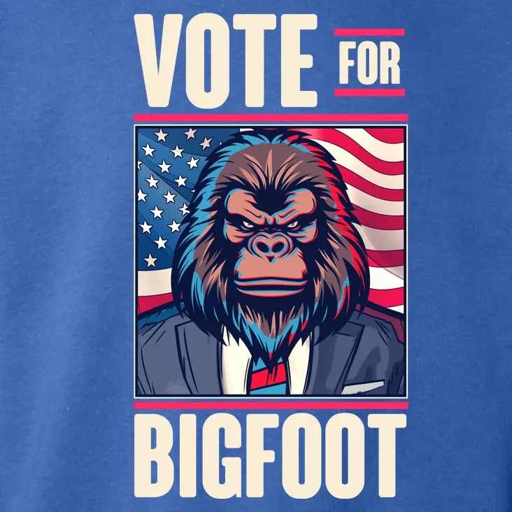 Funny Vote For Bigfoot 2024 Election Toddler Hoodie