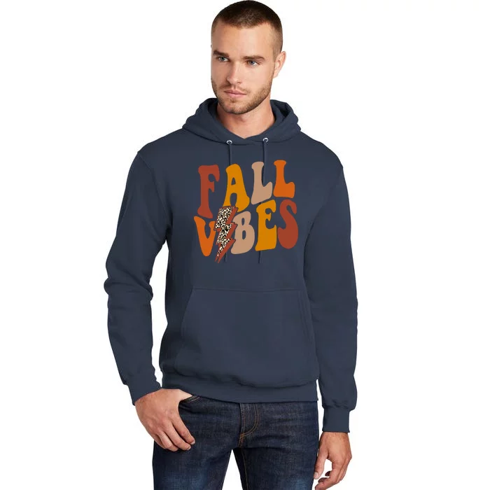 Fall Vibes Fall Season Lighting Bolt Tall Hoodie