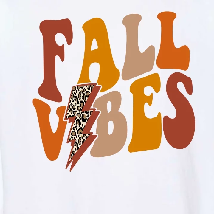 Fall Vibes Fall Season Lighting Bolt Garment-Dyed Sweatshirt