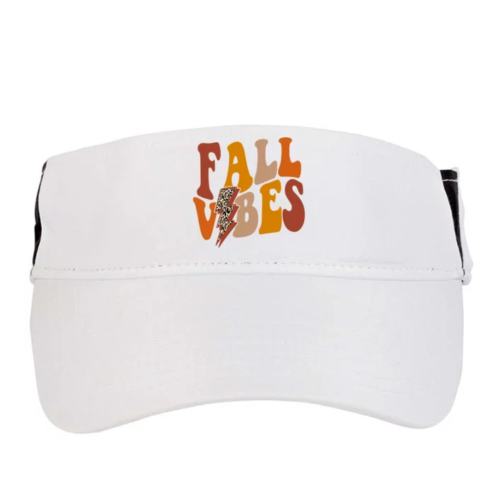 Fall Vibes Fall Season Lighting Bolt Adult Drive Performance Visor