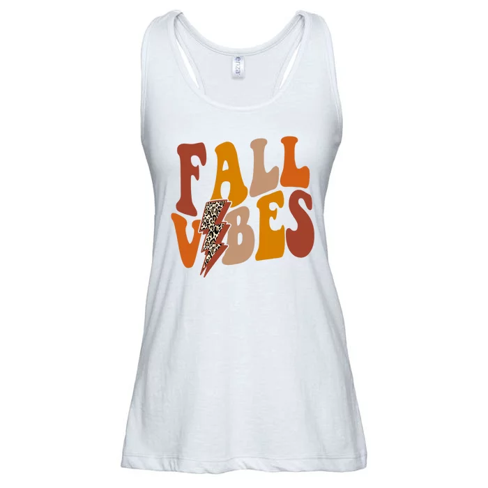 Fall Vibes Fall Season Lighting Bolt Ladies Essential Flowy Tank