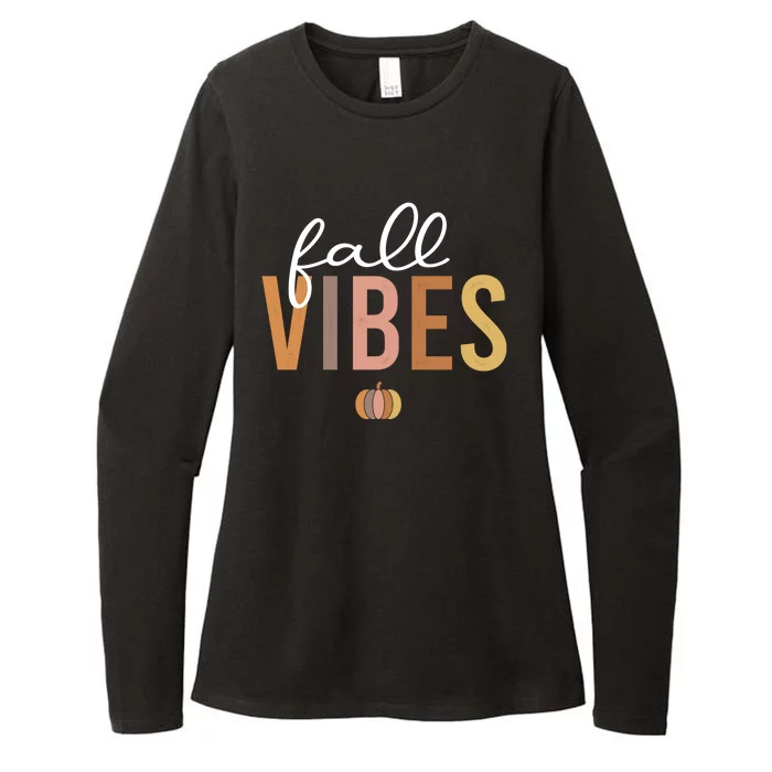 Fall Vibes Womens CVC Long Sleeve Shirt