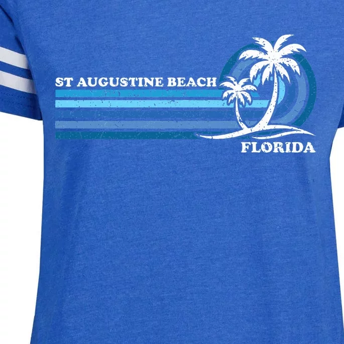 Family Vacation Florida St. Augustine Beach Enza Ladies Jersey Football T-Shirt