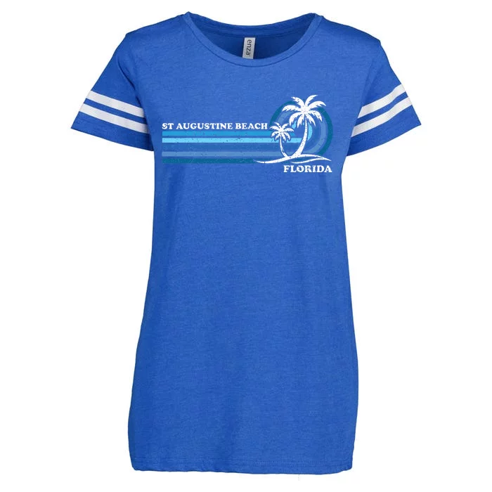 Family Vacation Florida St. Augustine Beach Enza Ladies Jersey Football T-Shirt