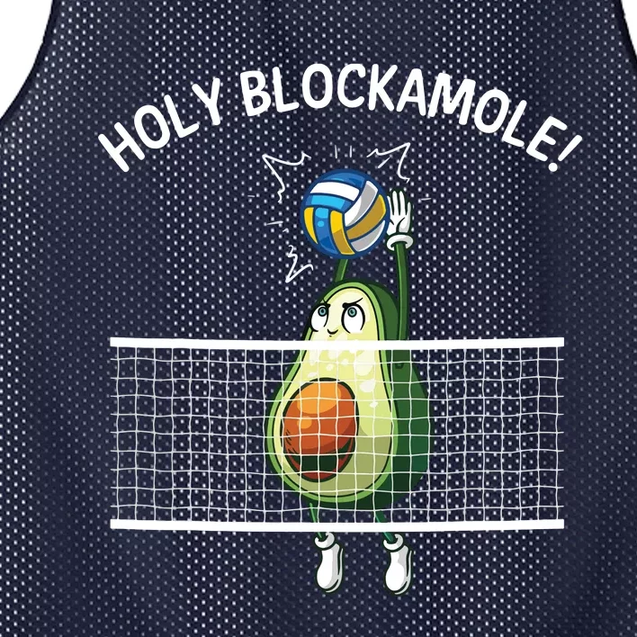 Funny Volleyball For Holy Guacamole Player Blocker Mesh Reversible Basketball Jersey Tank