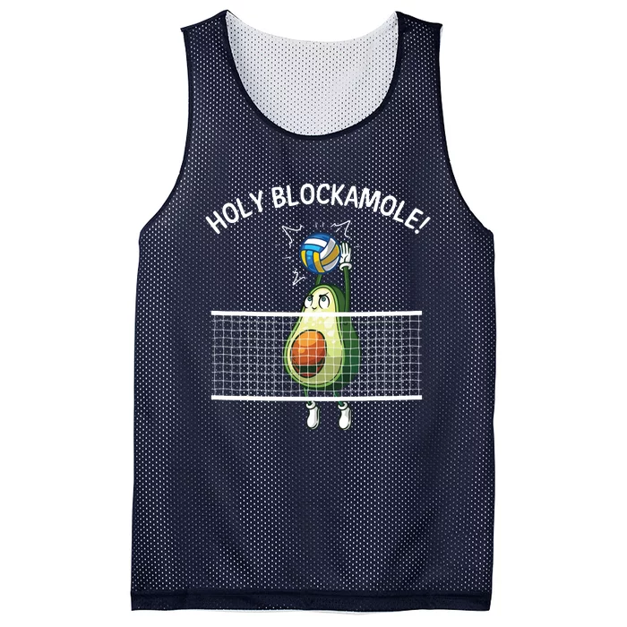 Funny Volleyball For Holy Guacamole Player Blocker Mesh Reversible Basketball Jersey Tank