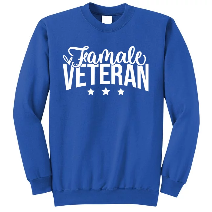 Female Veteran Tall Sweatshirt