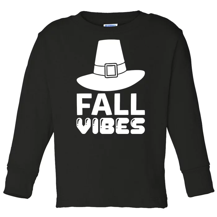 Fall Vibes Toddler Long Sleeve Shirt