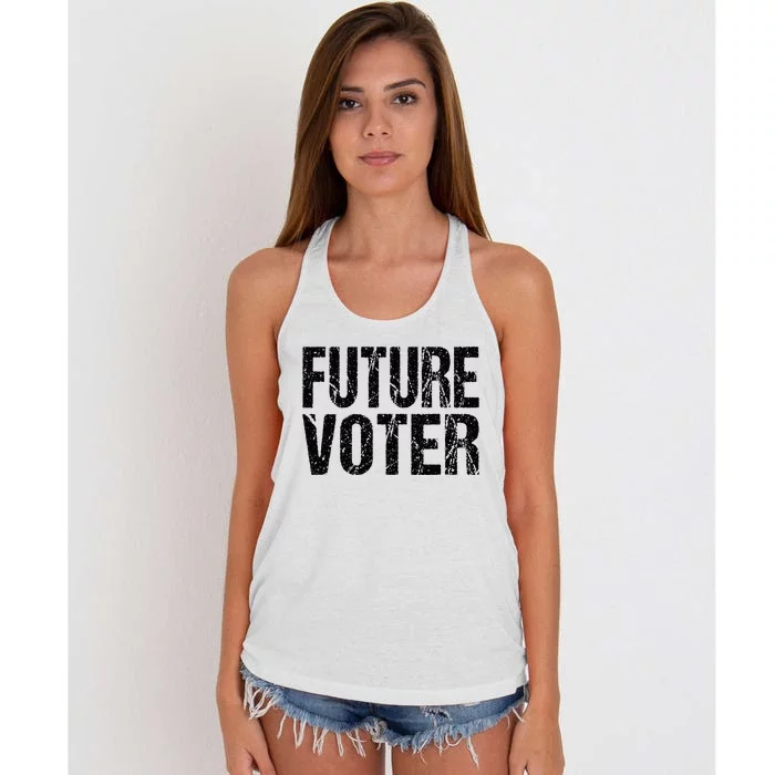 Future Voter Women's Knotted Racerback Tank