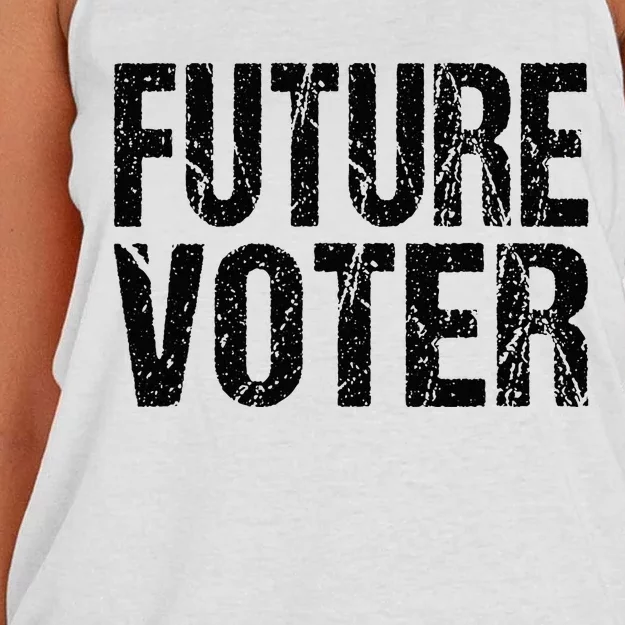 Future Voter Women's Knotted Racerback Tank