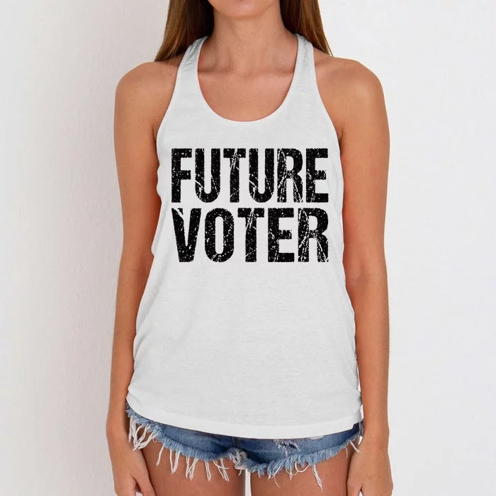 Future Voter Women's Knotted Racerback Tank