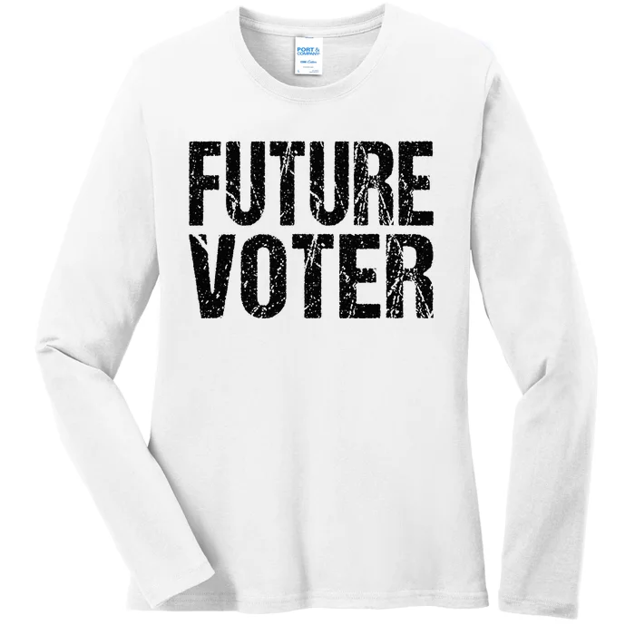 Future Voter Ladies Long Sleeve Shirt