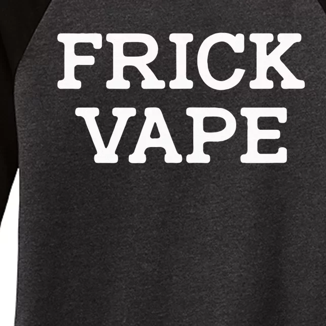 Frick Vape Women's Tri-Blend 3/4-Sleeve Raglan Shirt