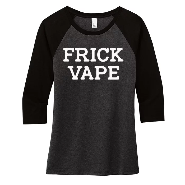 Frick Vape Women's Tri-Blend 3/4-Sleeve Raglan Shirt