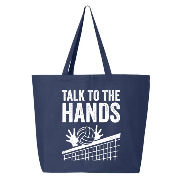 Funny Volleyball Gift For Boy Girl Cool Talk To The Hands 25L Jumbo Tote