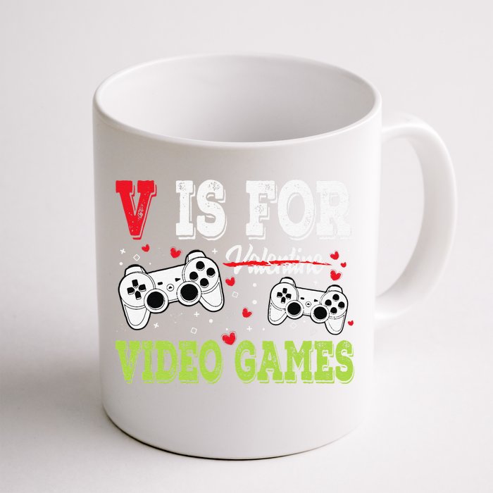 Funny Video Games Lover Valentine Day Fors Gamer Front & Back Coffee Mug