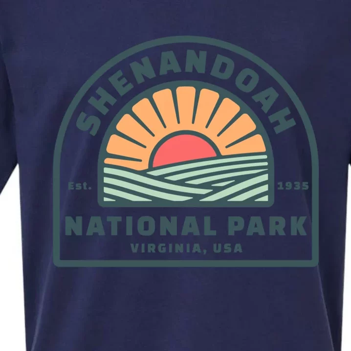 Family Vacation Gift Great Gift Retro Shenandoah National Park Gift Sueded Cloud Jersey T-Shirt