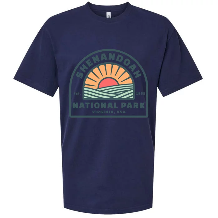 Family Vacation Gift Great Gift Retro Shenandoah National Park Gift Sueded Cloud Jersey T-Shirt