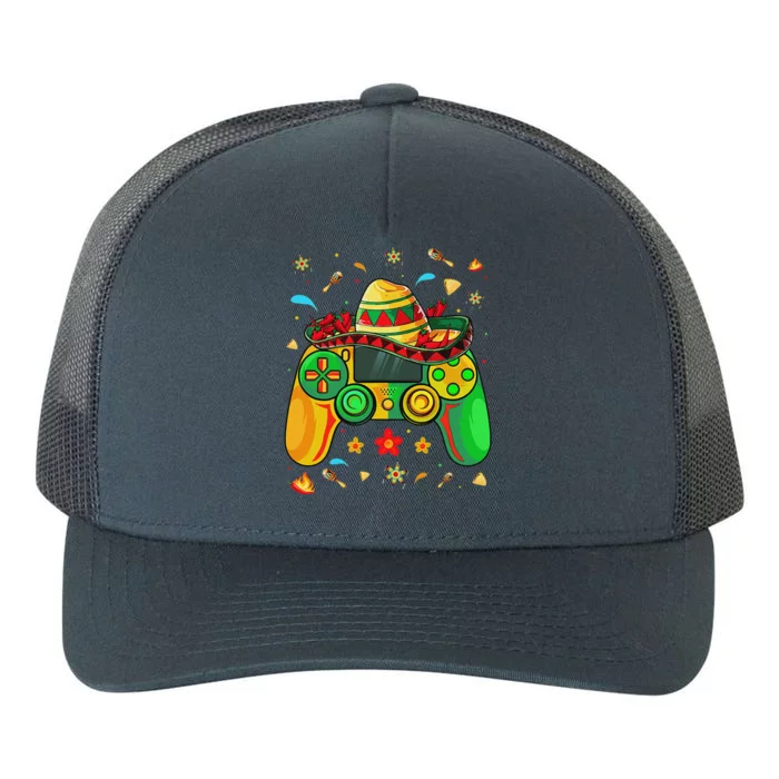 Funny Video Gamer Cinco De Mayo Let's Fiesta Party Yupoong Adult 5-Panel Trucker Hat