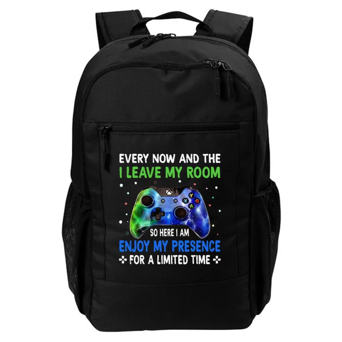 Funny Video Games Every Now And Then I Leave My Room Daily Commute Backpack