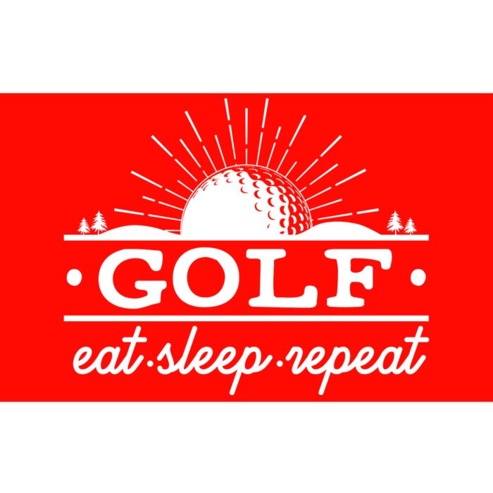 Funny Vintage Golf Eat Sleep Repeat Golfing Fan Bumper Sticker