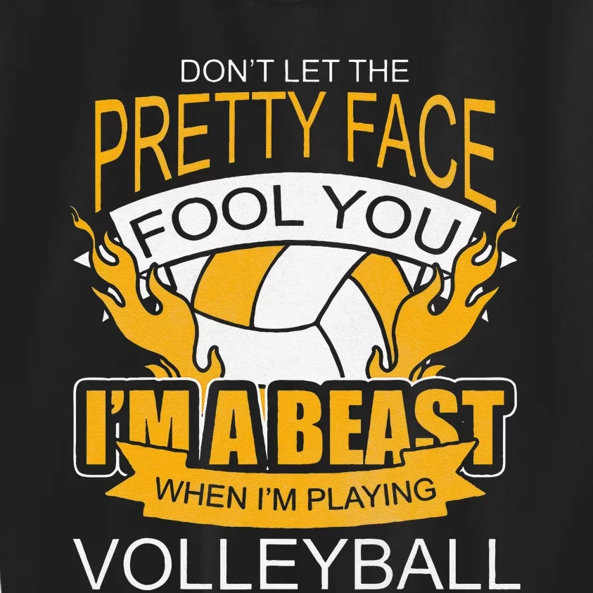 Funny Volleyball Gift For Teen WomenVolleyball Kids Sweatshirt