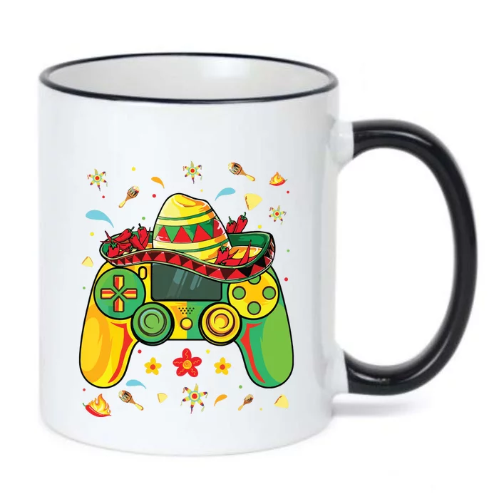 Funny Video Gamer Cinco De Mayo Lets Fiesta Party Black Color Changing Mug