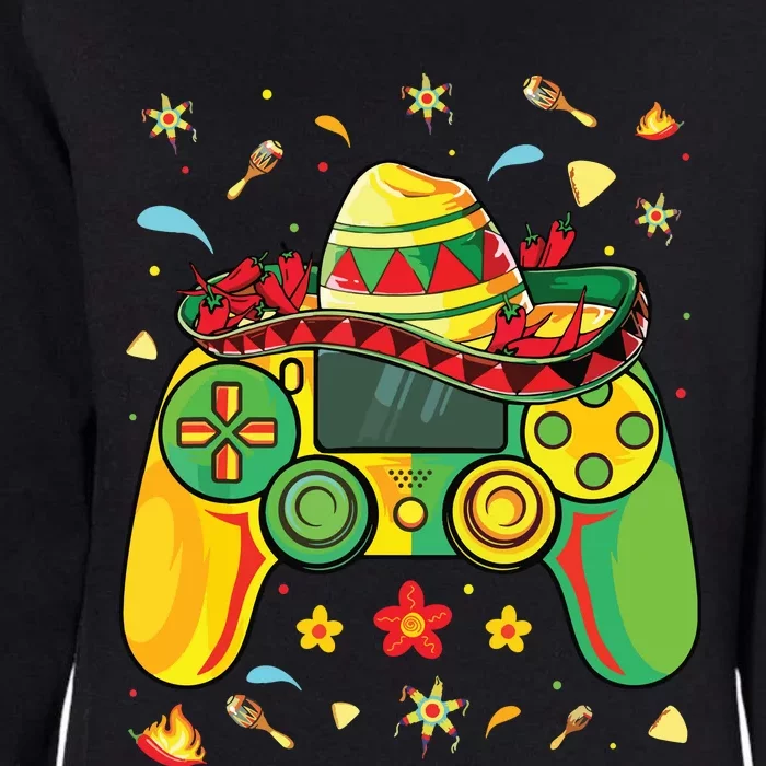 Funny Video Gamer Cinco De Mayo Lets Fiesta Party Womens California Wash Sweatshirt