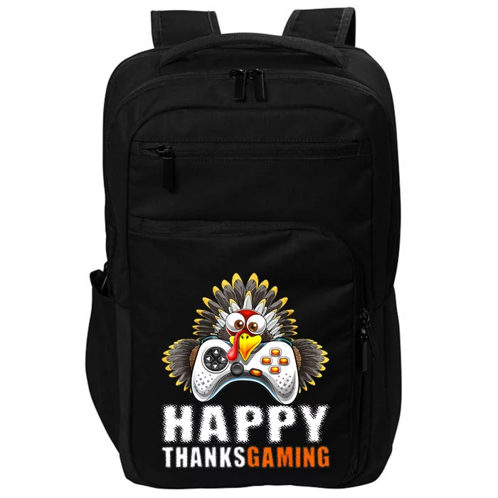 Funny Video Game Console Turkey Thanksgiving Gamers Gaming Impact Tech Backpack