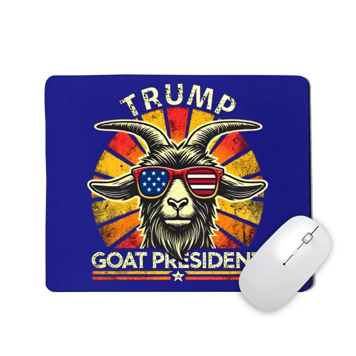 Funny Vintage Goat Trump 45th President Election 2024 Gift Mousepad