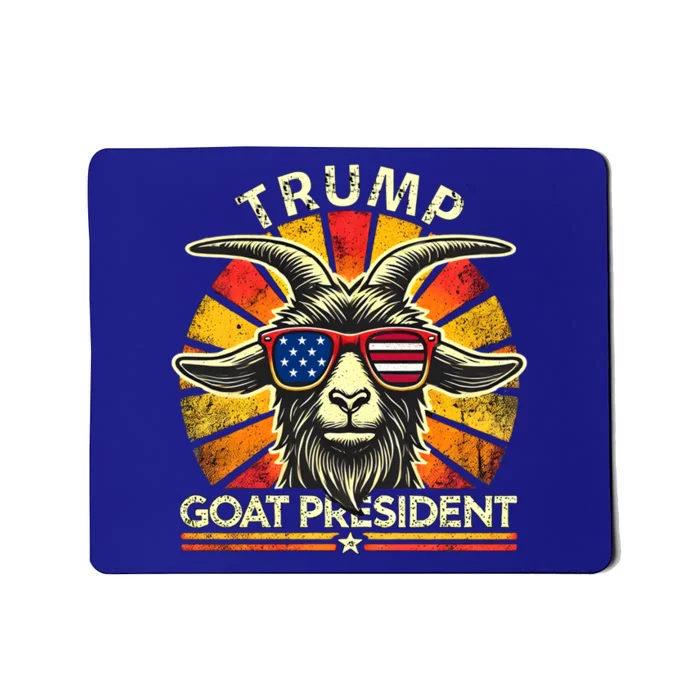 Funny Vintage Goat Trump 45th President Election 2024 Gift Mousepad