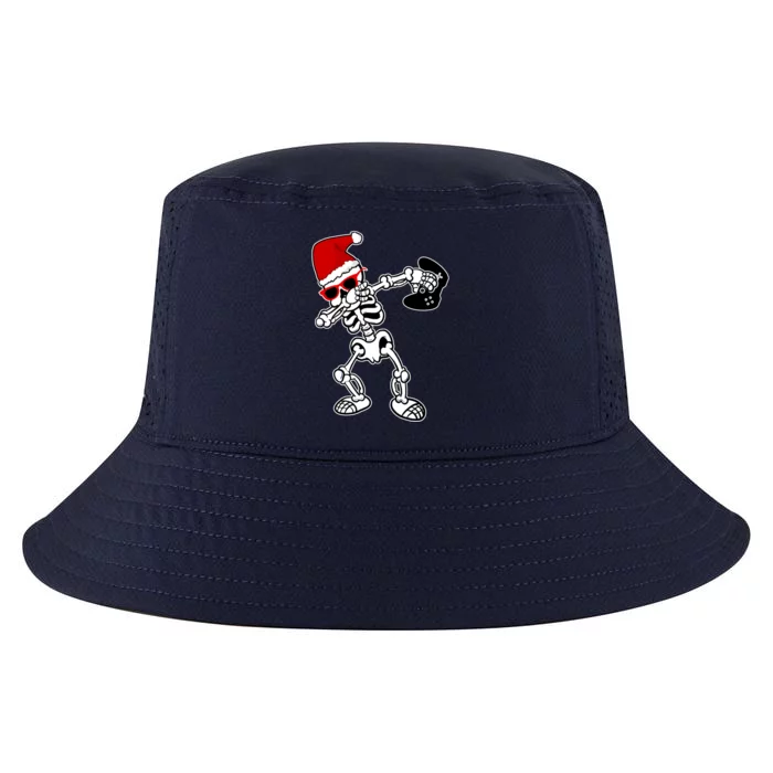 Funny Video Game Santa Dabbing Skeleton Christmas Gift Funny Gift Cool Comfort Performance Bucket Hat