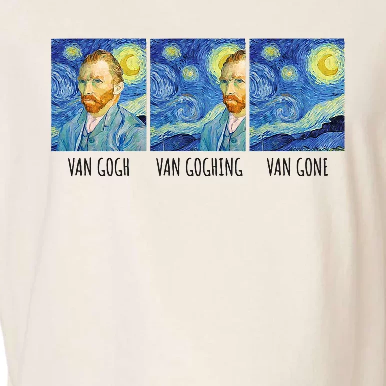 Funny Van Gogh Van Goghing Van Gone Fine Art Painting Joke Garment-Dyed Women's Muscle Tee