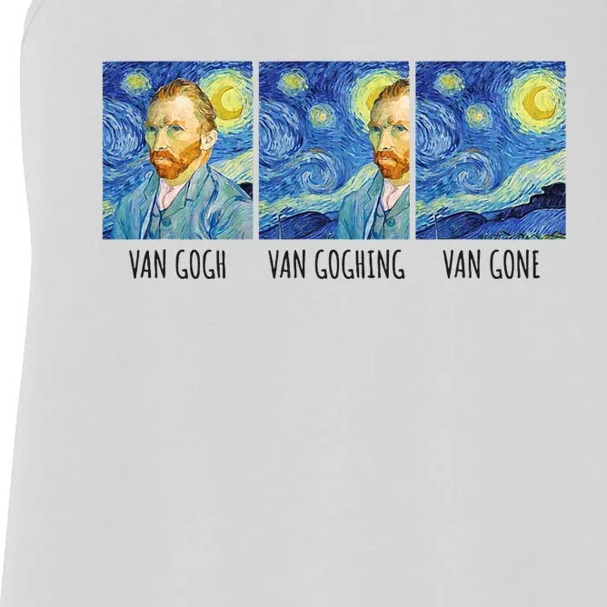 Funny Van Gogh Van Goghing Van Gone Fine Art Painting Joke Women's Racerback Tank