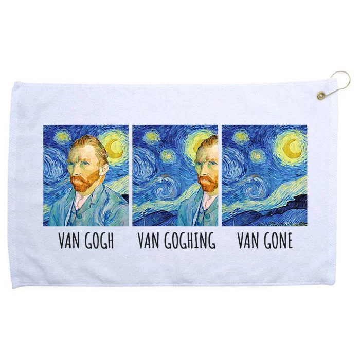 Funny Van Gogh Van Goghing Van Gone Fine Art Painting Joke Grommeted Golf Towel